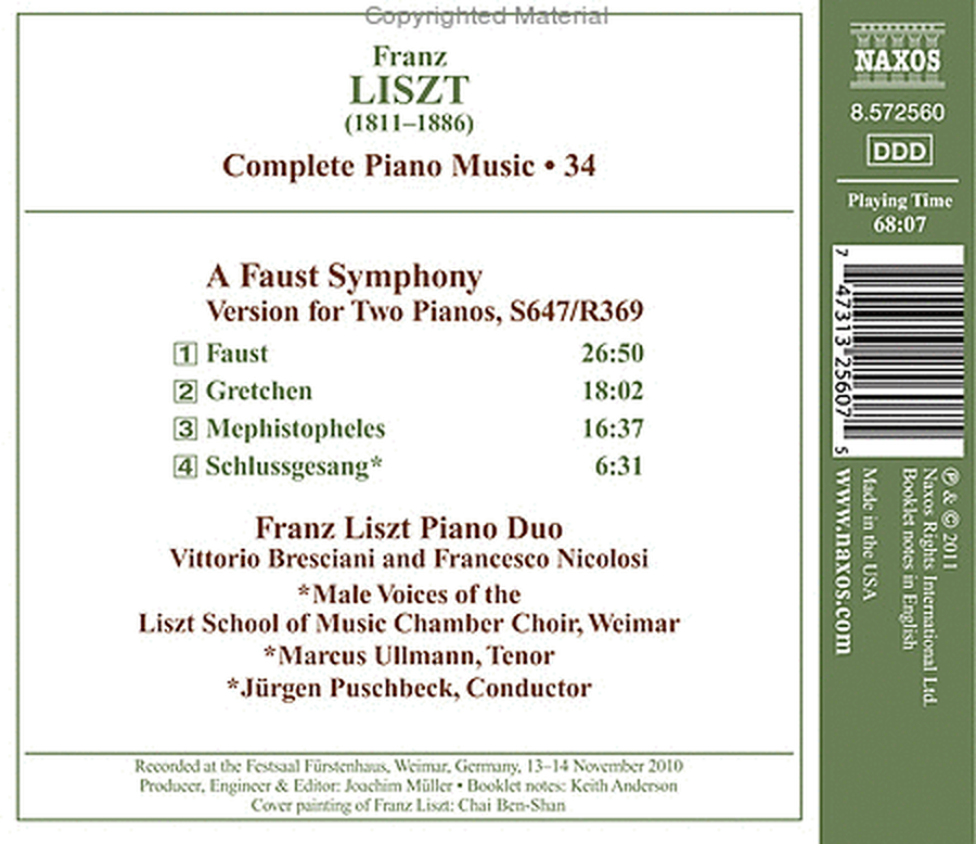 Volume 34: Liszt Piano Music image number null
