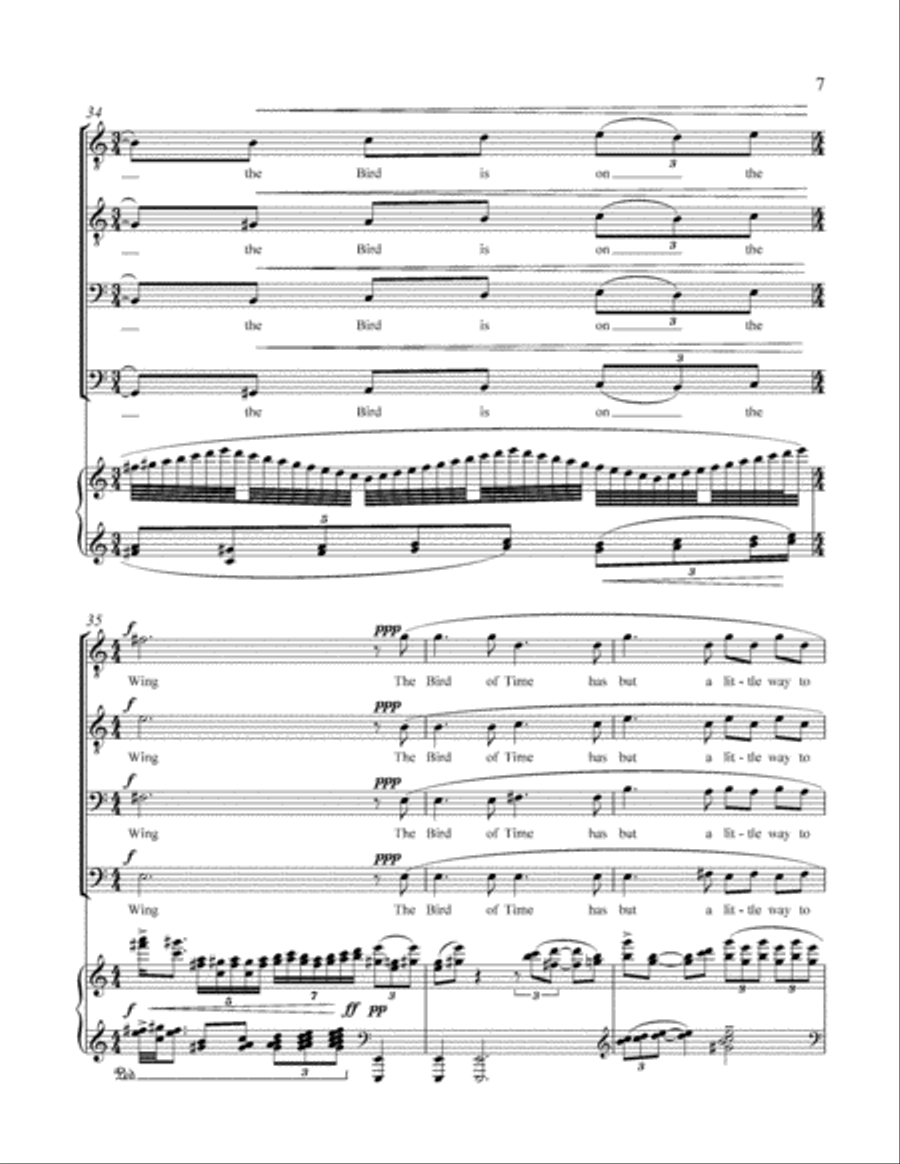 Four Scenes from the Rubaiyat TTBB scores gallery preview page 6