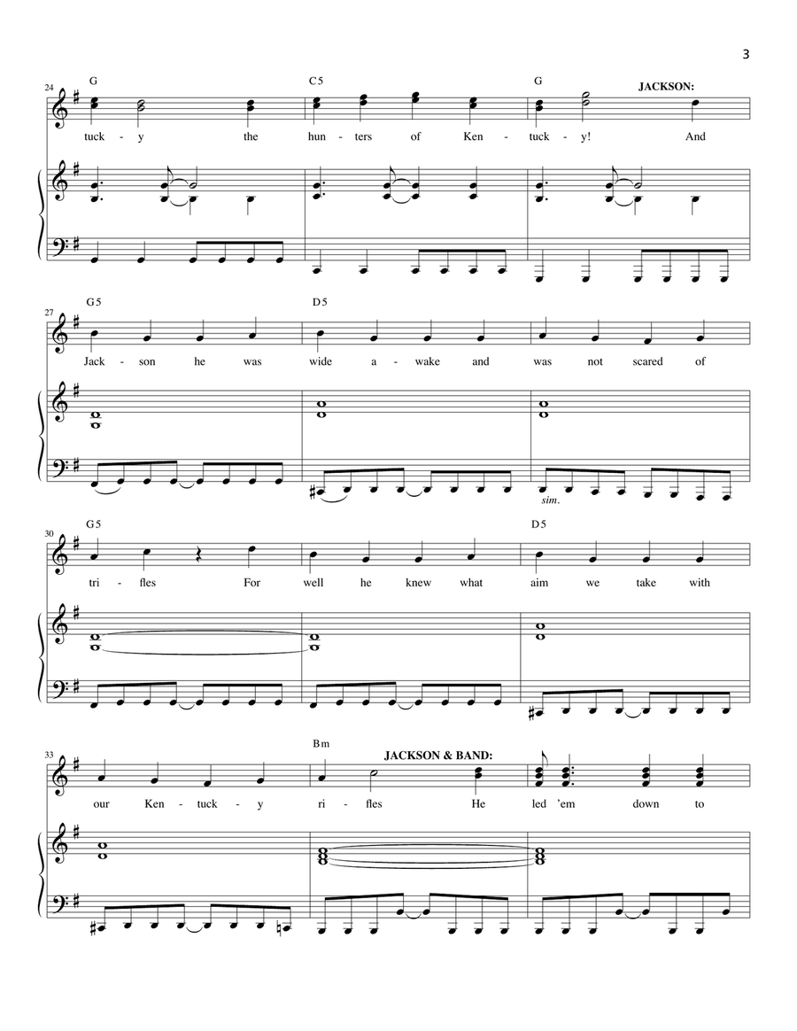 Hunters Of Kentucky Hunters Of Kentucky Voice scores gallery preview page 3