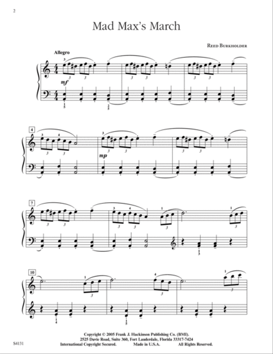 Mad Max's March Piano Solo scores gallery preview page 2