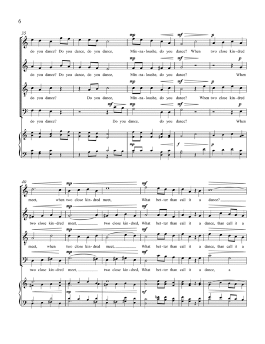 The Cat and the Moon The Cat and the Moon 4-Part scores gallery preview page 5