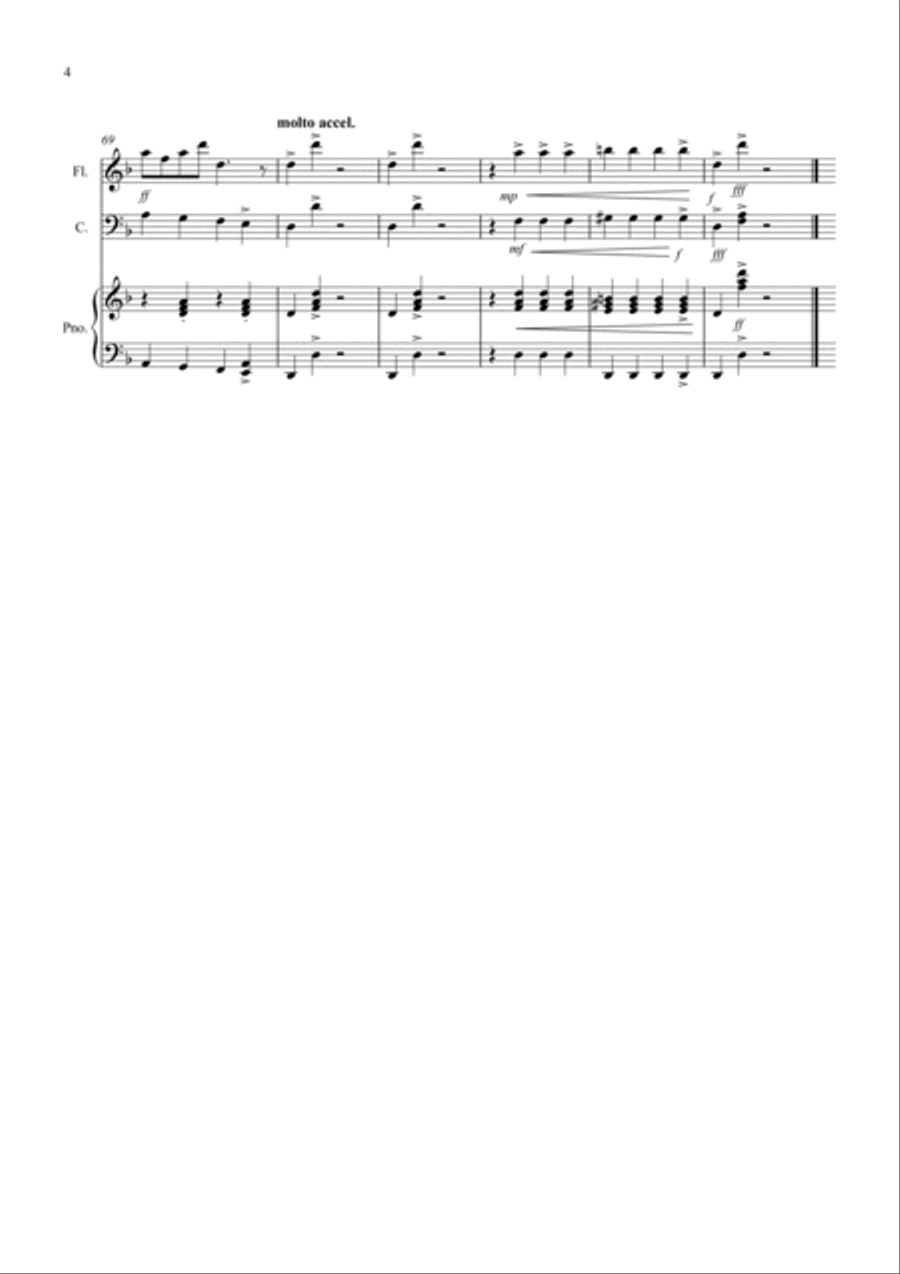 In the Hall of the Mountain King for Flute and Cello Duet Flute scores gallery preview page 4