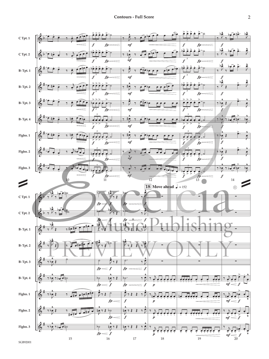 Contours Contours Brass Ensemble scores gallery preview page 3