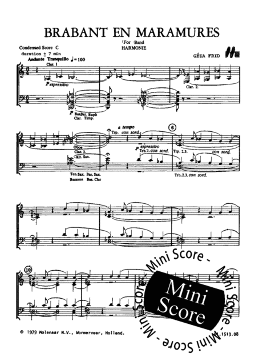 Brabant en Maramures Brabant en Maramures Concert Band scores gallery preview page 3