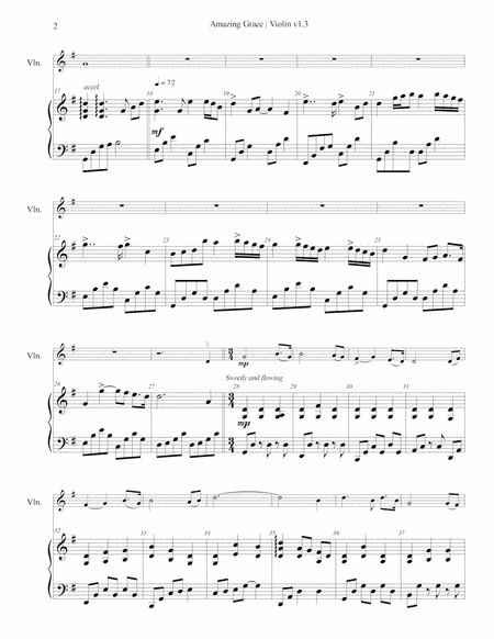 Amazing Grace-Violin & Piano