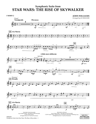 Symphonic Suite from Star Wars: The Rise of Skywalker (arr. Bocook) - F Horn 2