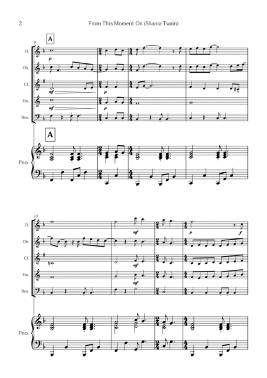 From This Moment On Bassoon scores gallery preview page 2