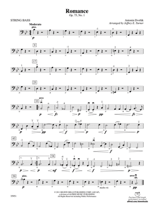 Romance, Op. 75, No. 1: String Bass