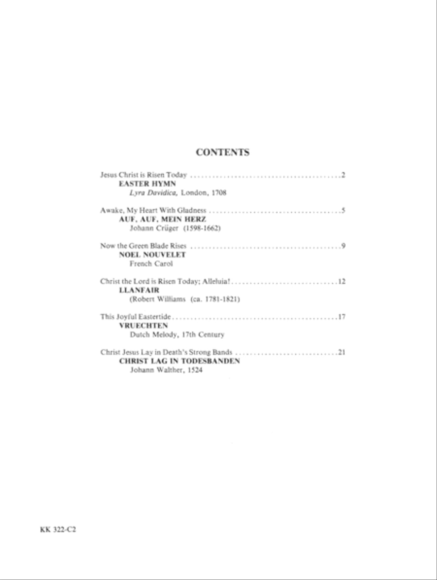Suite Of Easter Hymns For Organ Organ Solo scores gallery preview page 2