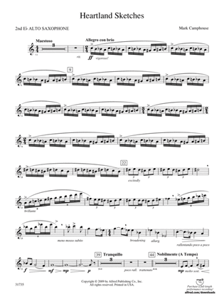 Heartland Sketches: 2nd E-flat Alto Saxophone