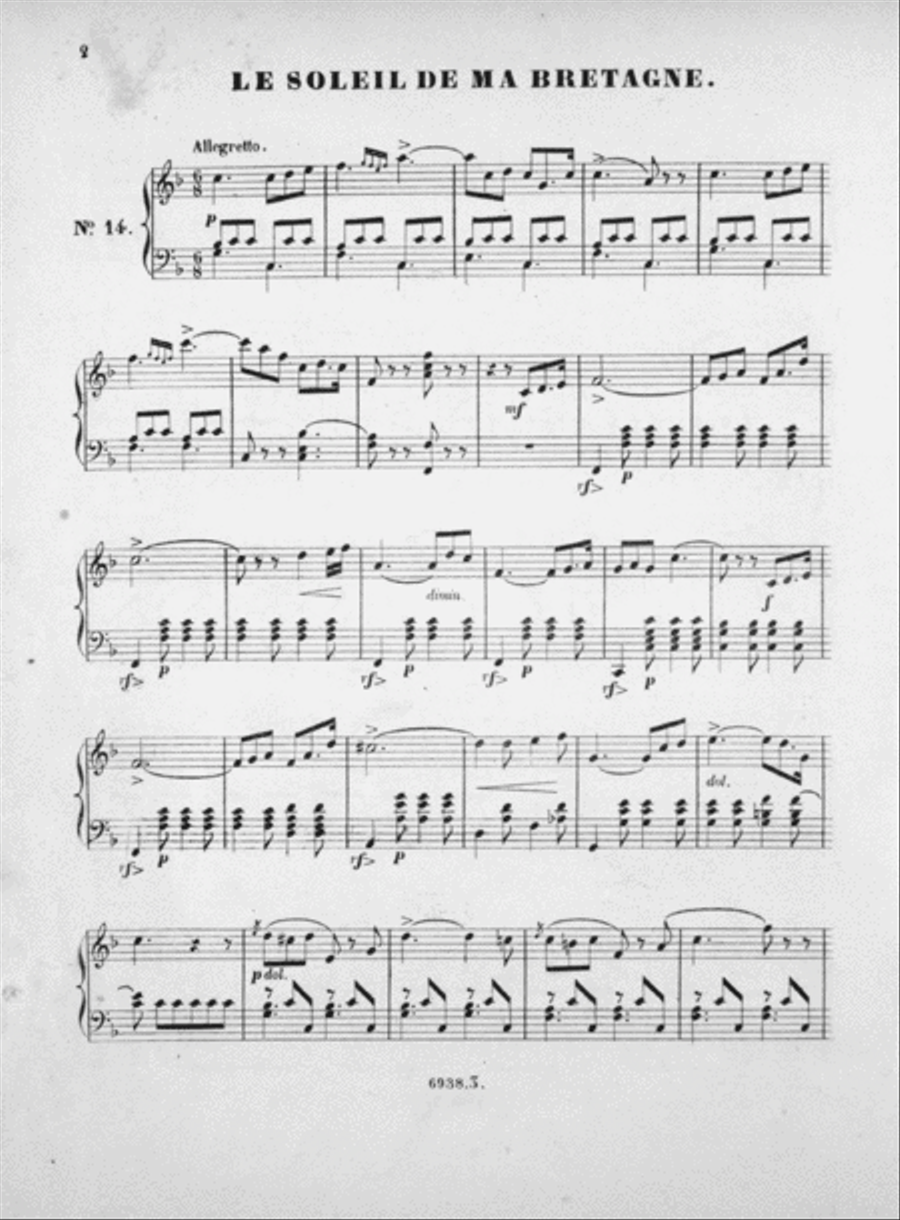 Melodies de Puget Piano Solo scores gallery preview page 3