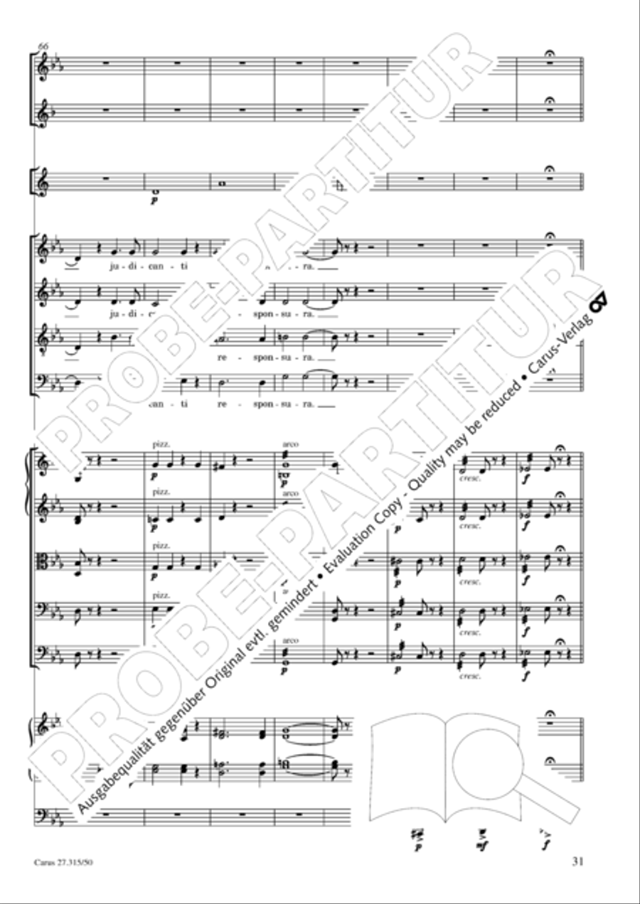 Requiem in C major 4-Part scores gallery preview page 34