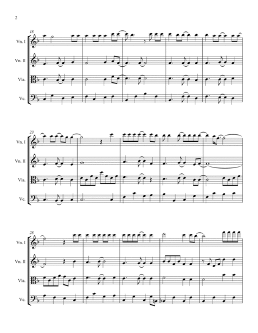 Thunder Road String Quartet scores gallery preview page 2