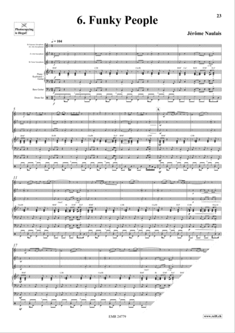 Play With Your Band Volume 2 Saxophone Ensemble scores gallery preview page 9