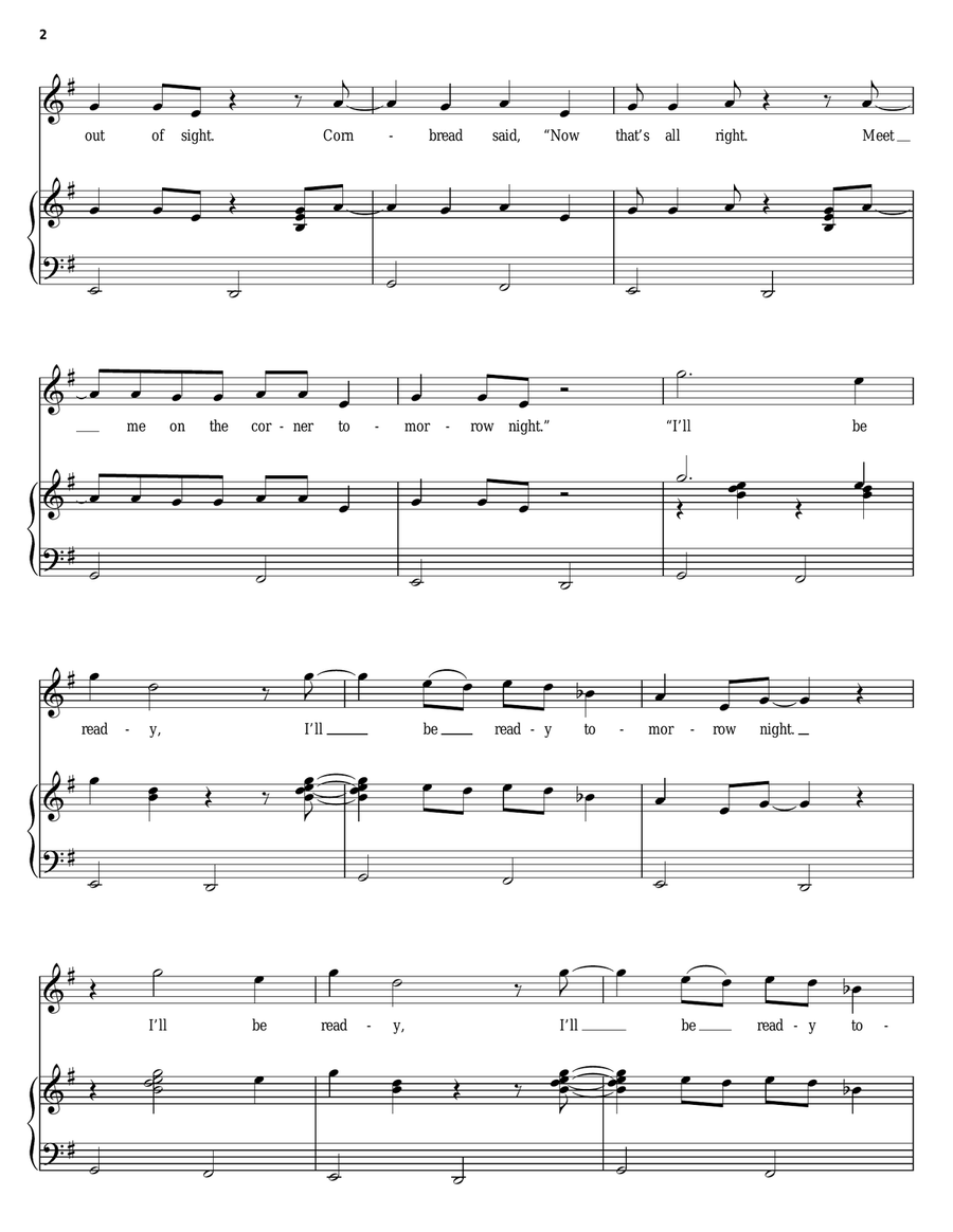 Beans And Cornbread Guitar scores gallery preview page 2