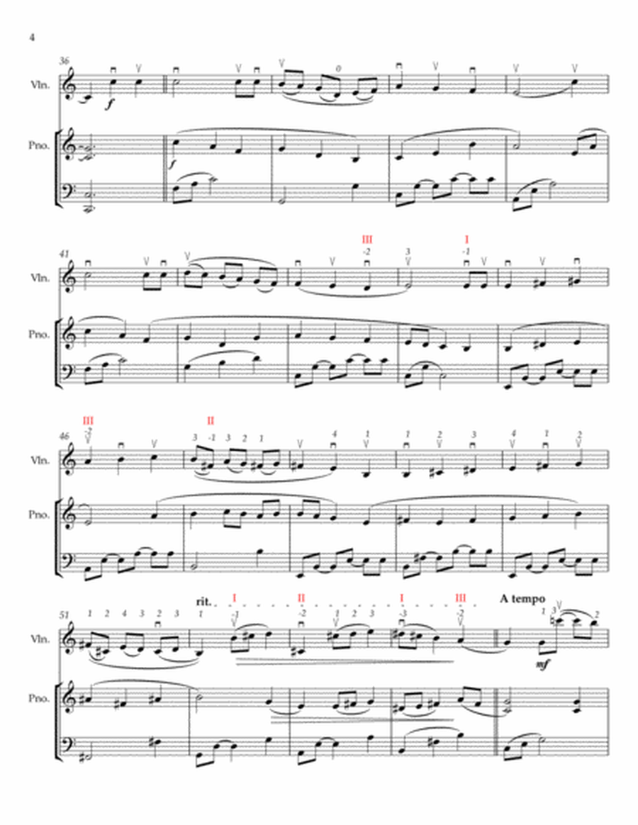 Aliyah's Song for Violin & Piano image number null