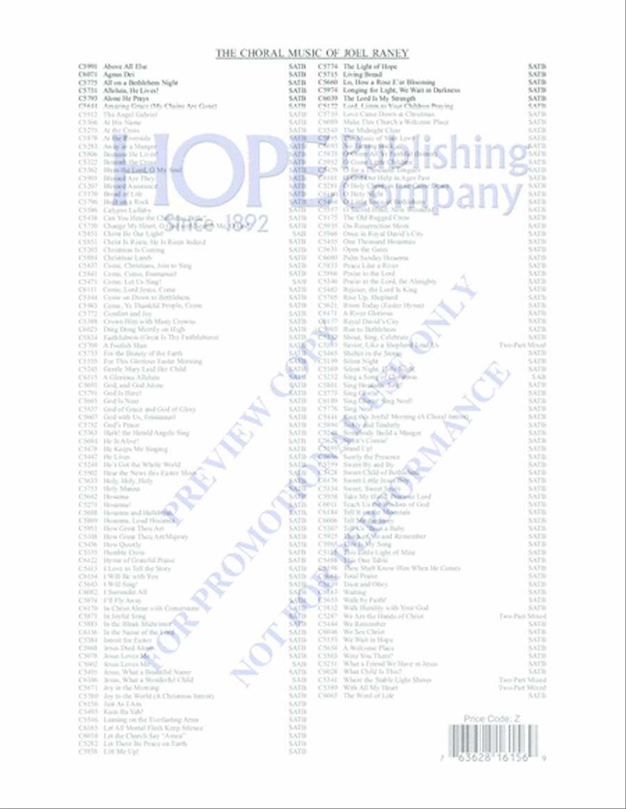 The Name of the Lord Choir scores gallery preview page 15