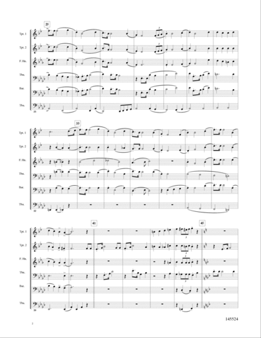 Victory In Jesus Brass Quintet scores gallery preview page 3