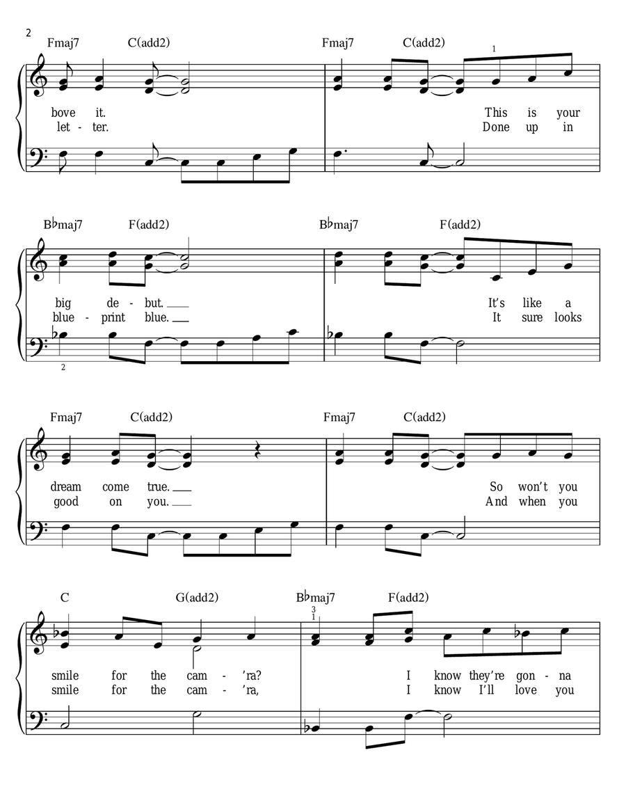 Peg Easy Piano scores gallery preview page 2