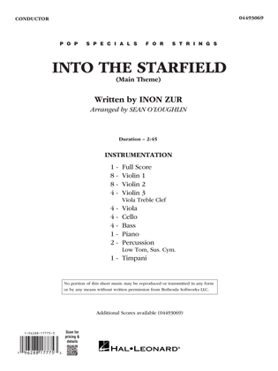 Book cover for Into The Starfield (arr. Sean O'Loughlin) - Conductor Score (Full Score)