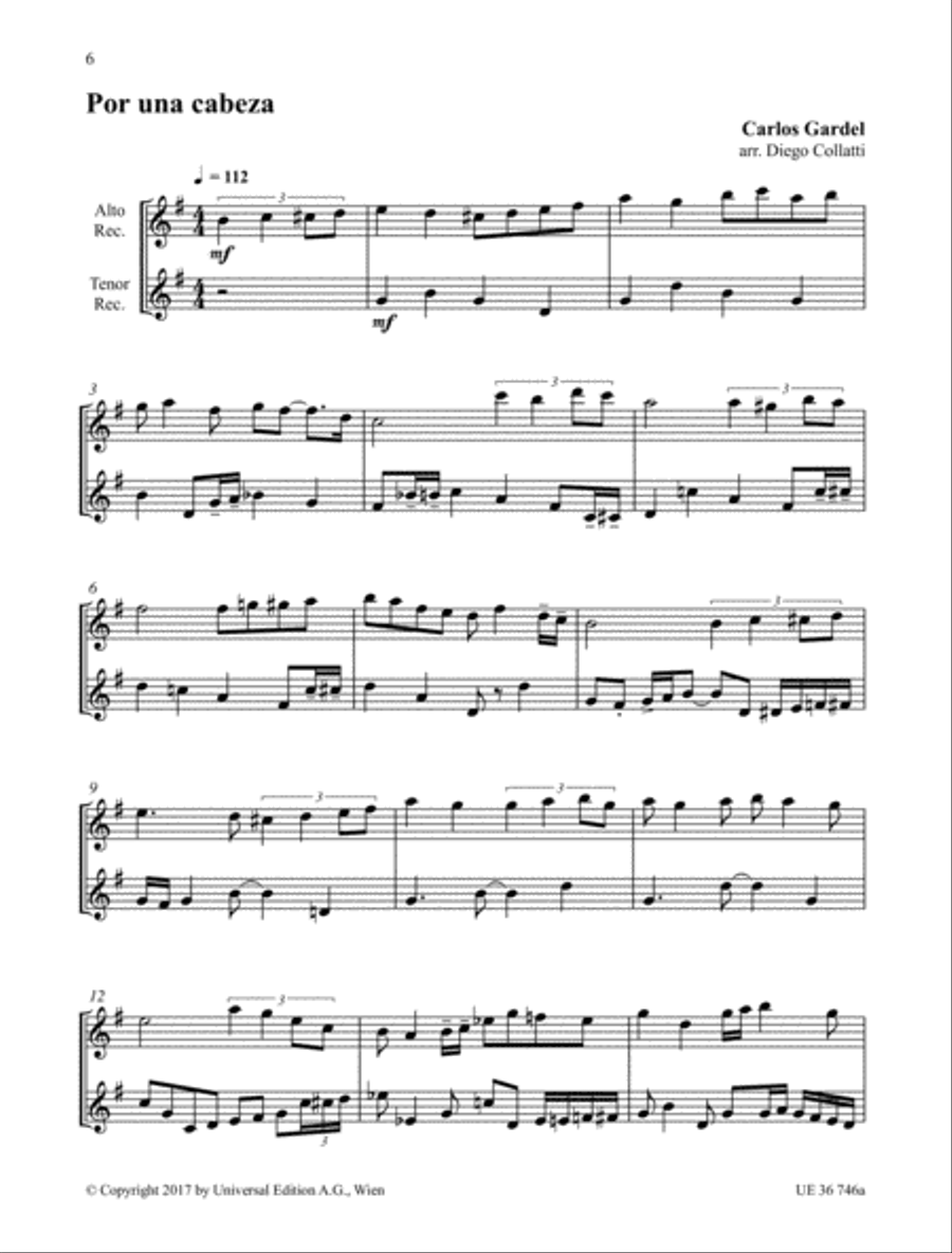 Tango Recorder Duets Woodwind Duet scores gallery preview page 8