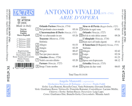 Vivaldi: Arie D'Opera