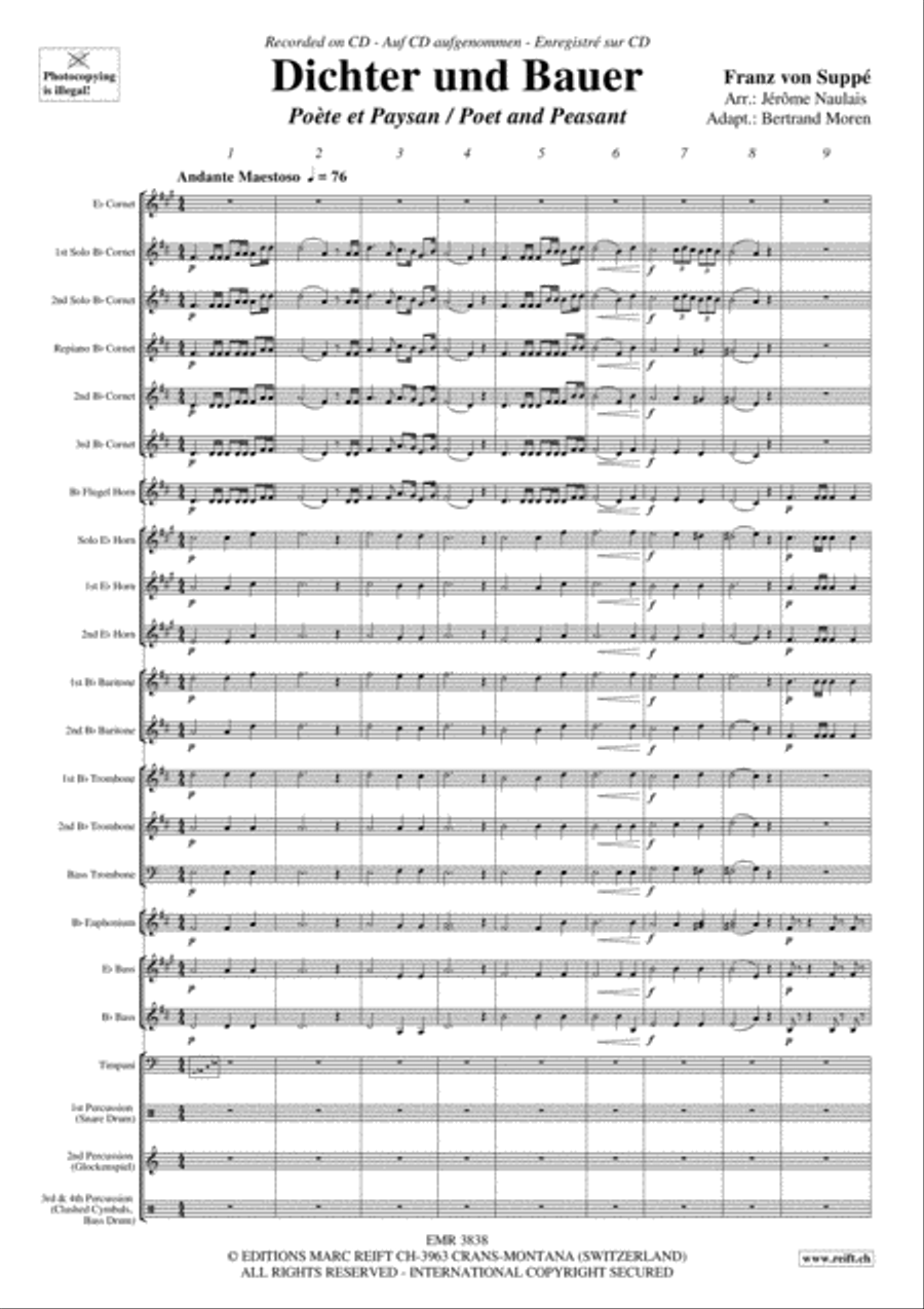 Dichter und Bauer Brass Band scores gallery preview page 4