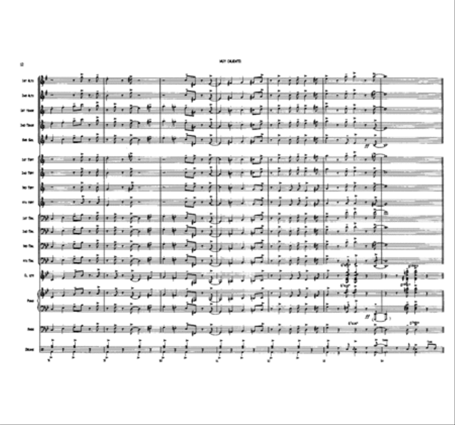 Muy Caliente! Jazz Ensemble scores gallery preview page 12