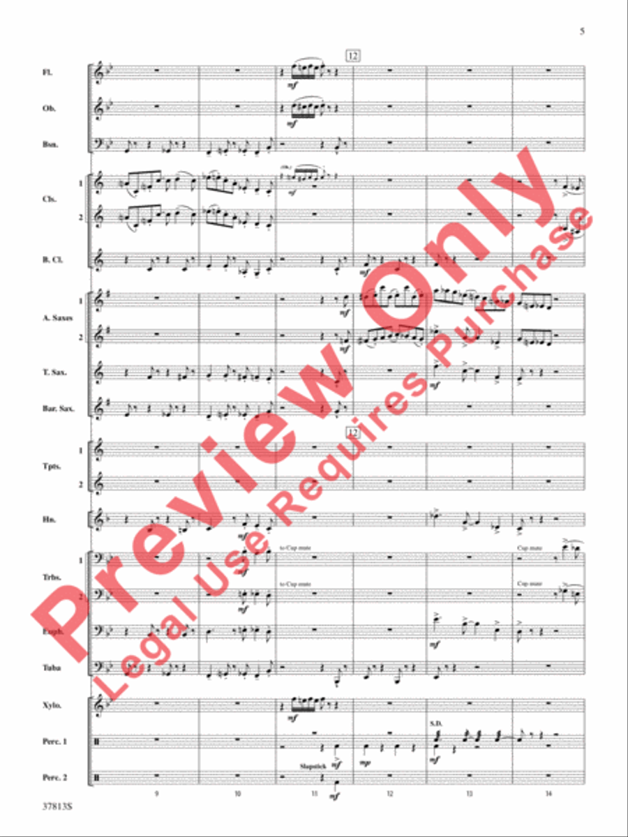 Ants in My Pants Ants in My Pants Concert Band scores gallery preview page 5