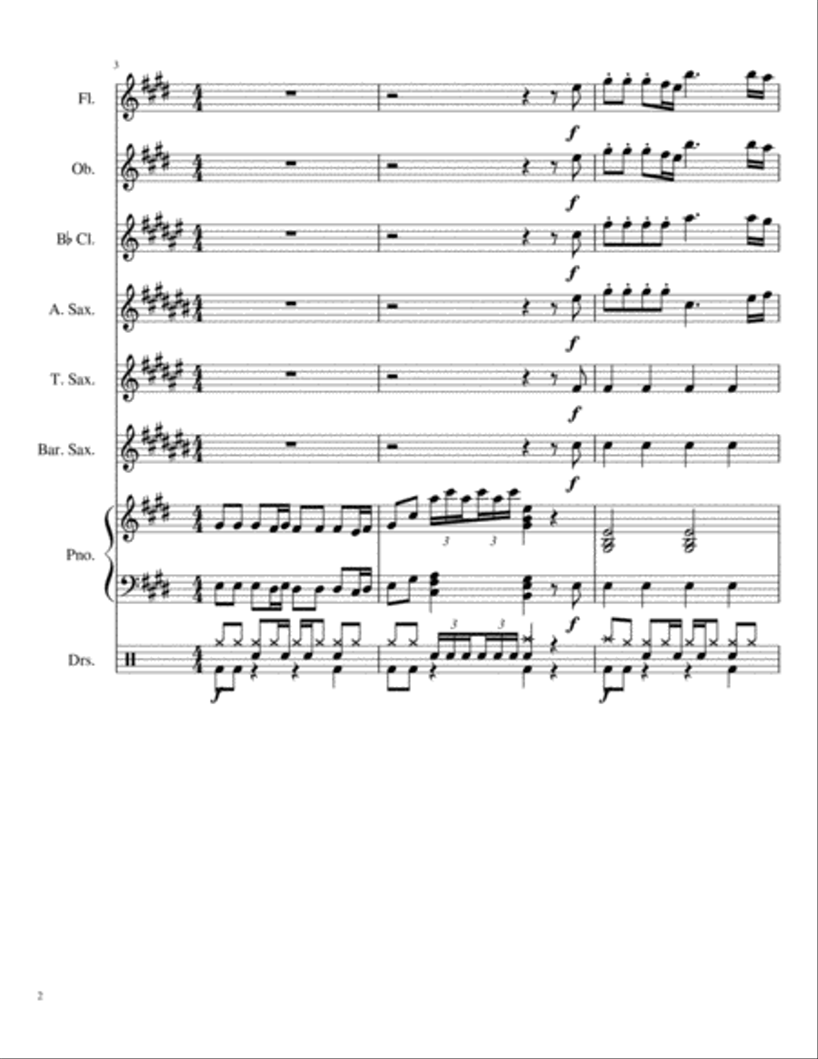 Four Seasons Medley Four Seasons Medley Large Ensemble scores gallery preview page 2