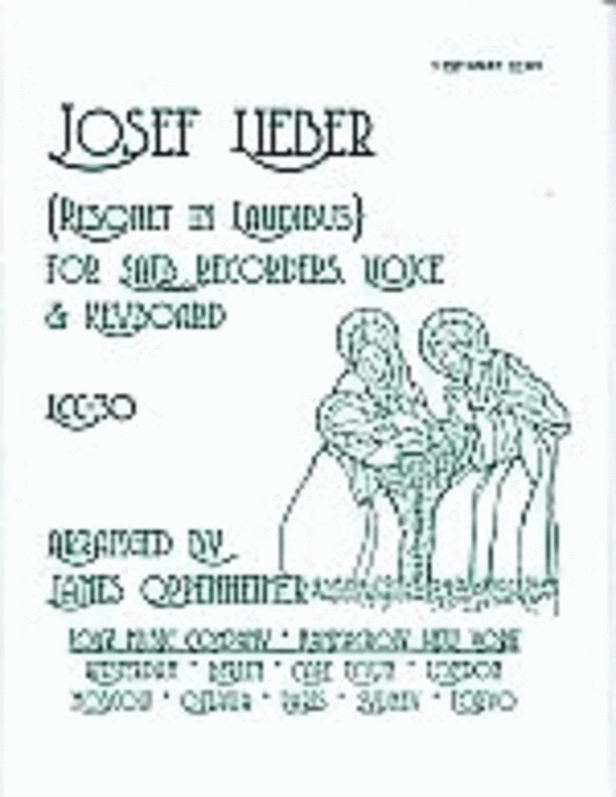 Joseph Lieber (Resonet in laudibus) Recorder scores gallery preview page 1