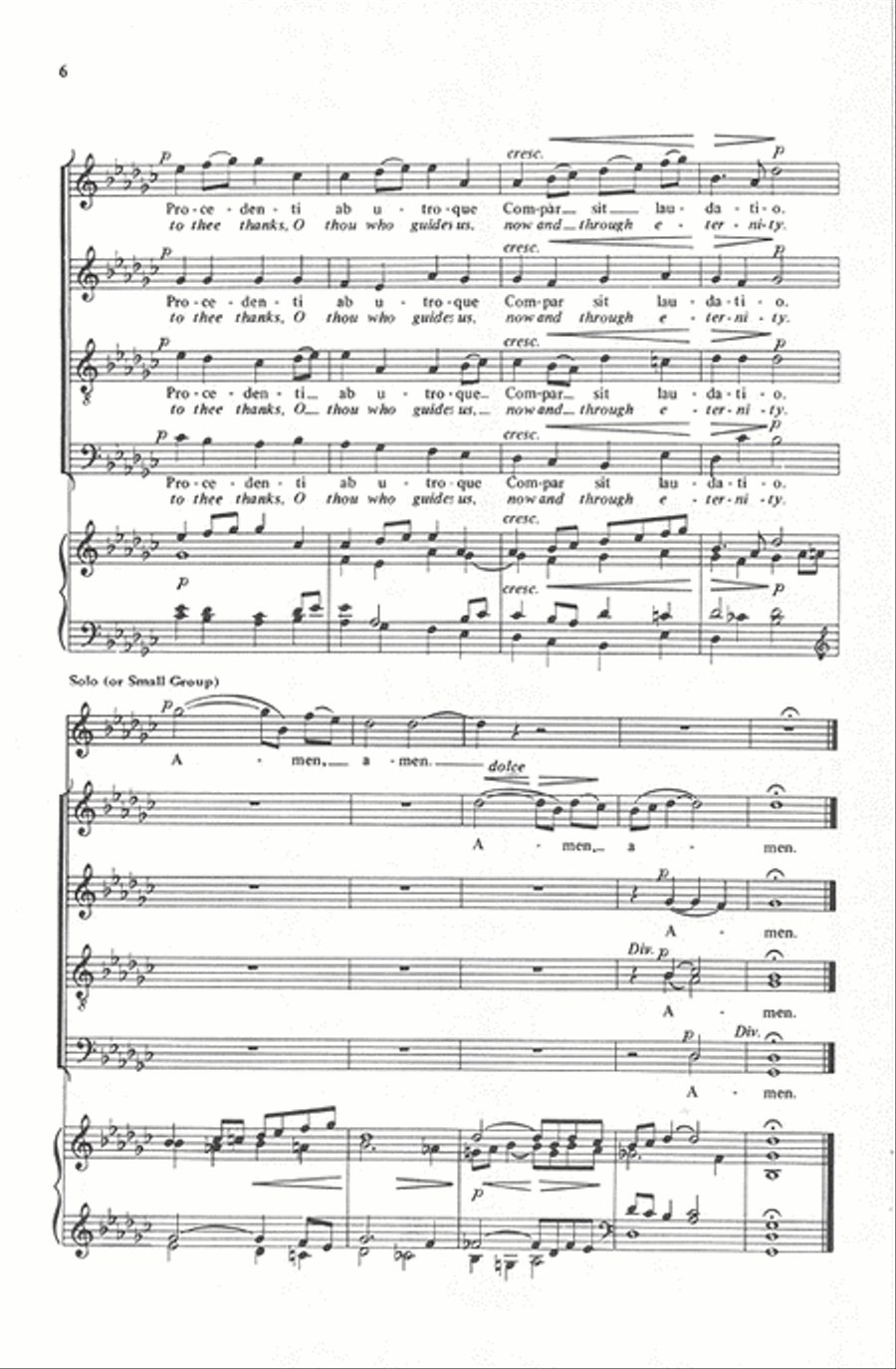 Tantum ergo (Let Us Pray) 4-Part scores gallery preview page 5