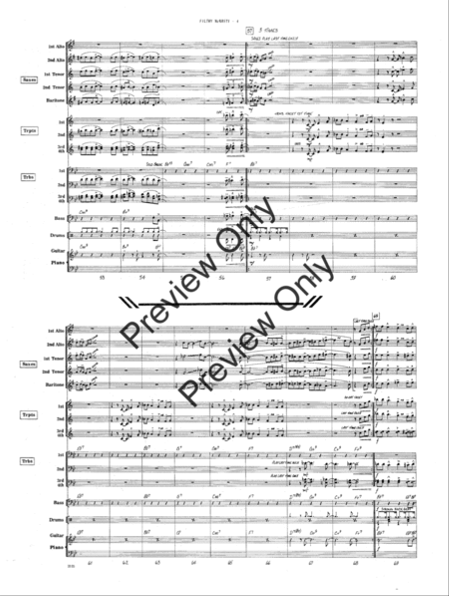 Filthy McNasty Filthy McNasty Jazz Ensemble scores gallery preview page 5