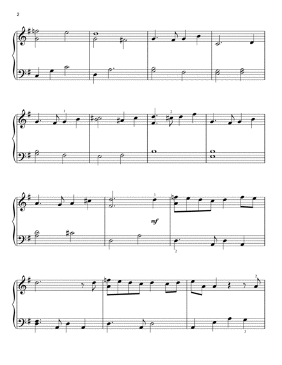 Brian's Song Easy Piano scores gallery preview page 2