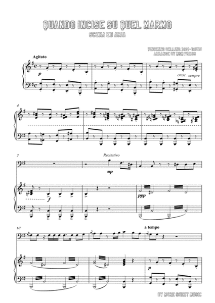 Bellini-Quando incise su quel marmo,for Cello and Piano image number null