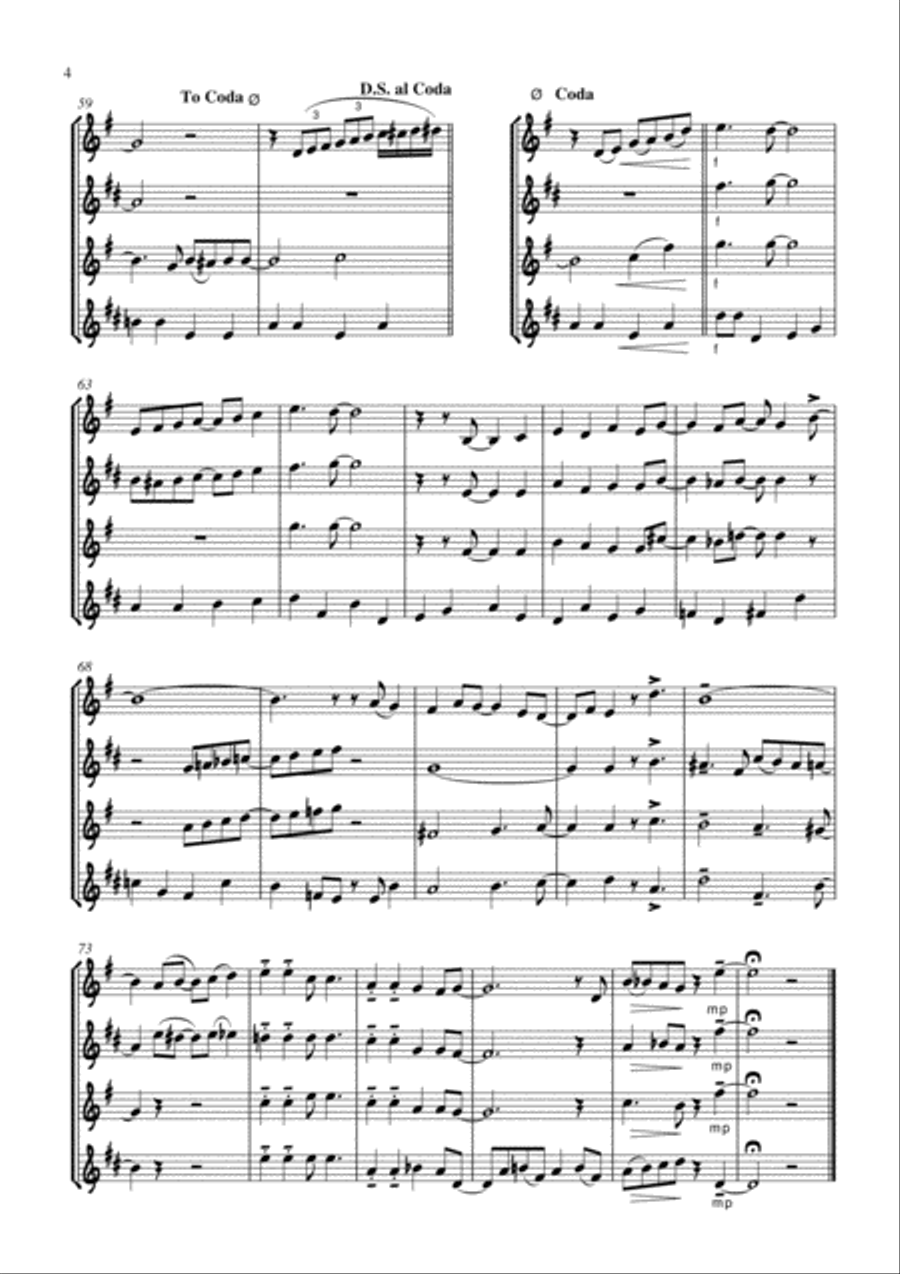 Cheek To Cheek 4-Part scores gallery preview page 5