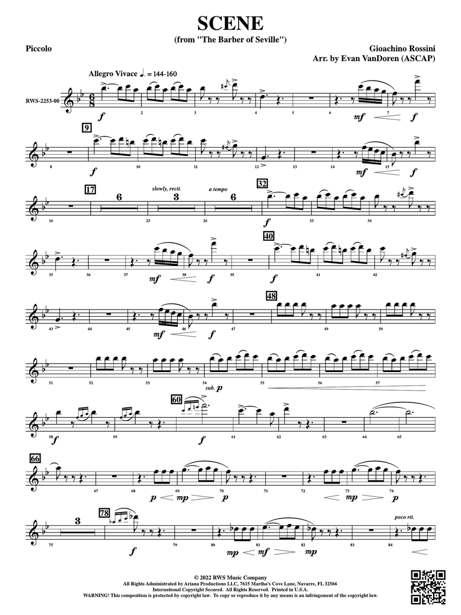 Scene - From The Barber of Seville: Piccolo