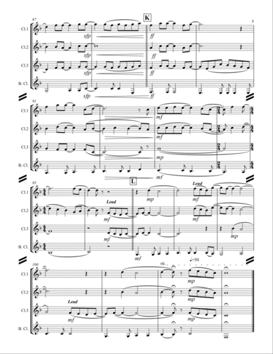 Worthy Is The Lamb Woodwind Ensemble scores gallery preview page 6