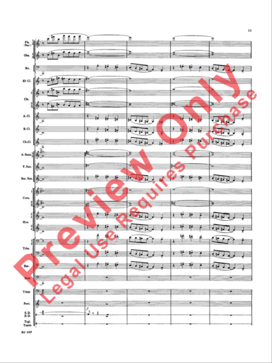 Overture Jubiloso Concert Band scores gallery preview page 14