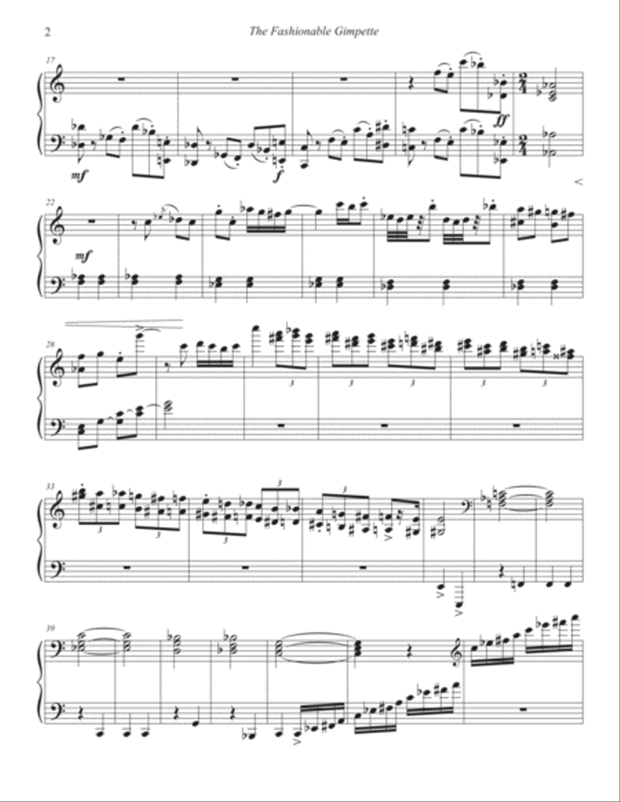The Fashionable Gimpette Piano Solo scores gallery preview page 2
