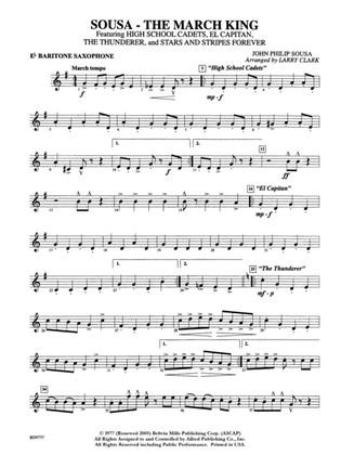 Sousa - The March King: E-flat Baritone Saxophone