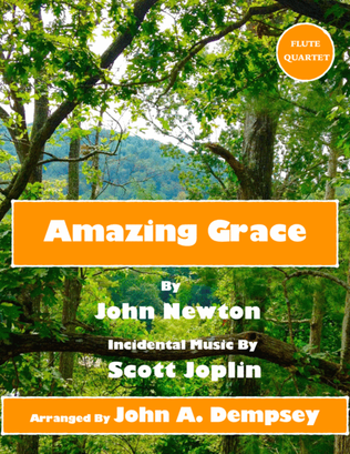 Book cover for Amazing Grace / The Entertainer (Flute Quartet)