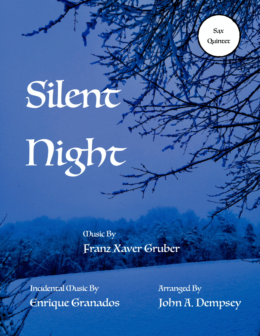 Silent Night (Sax Quintet: SATTB) Saxophone Quintet scores gallery preview page 1