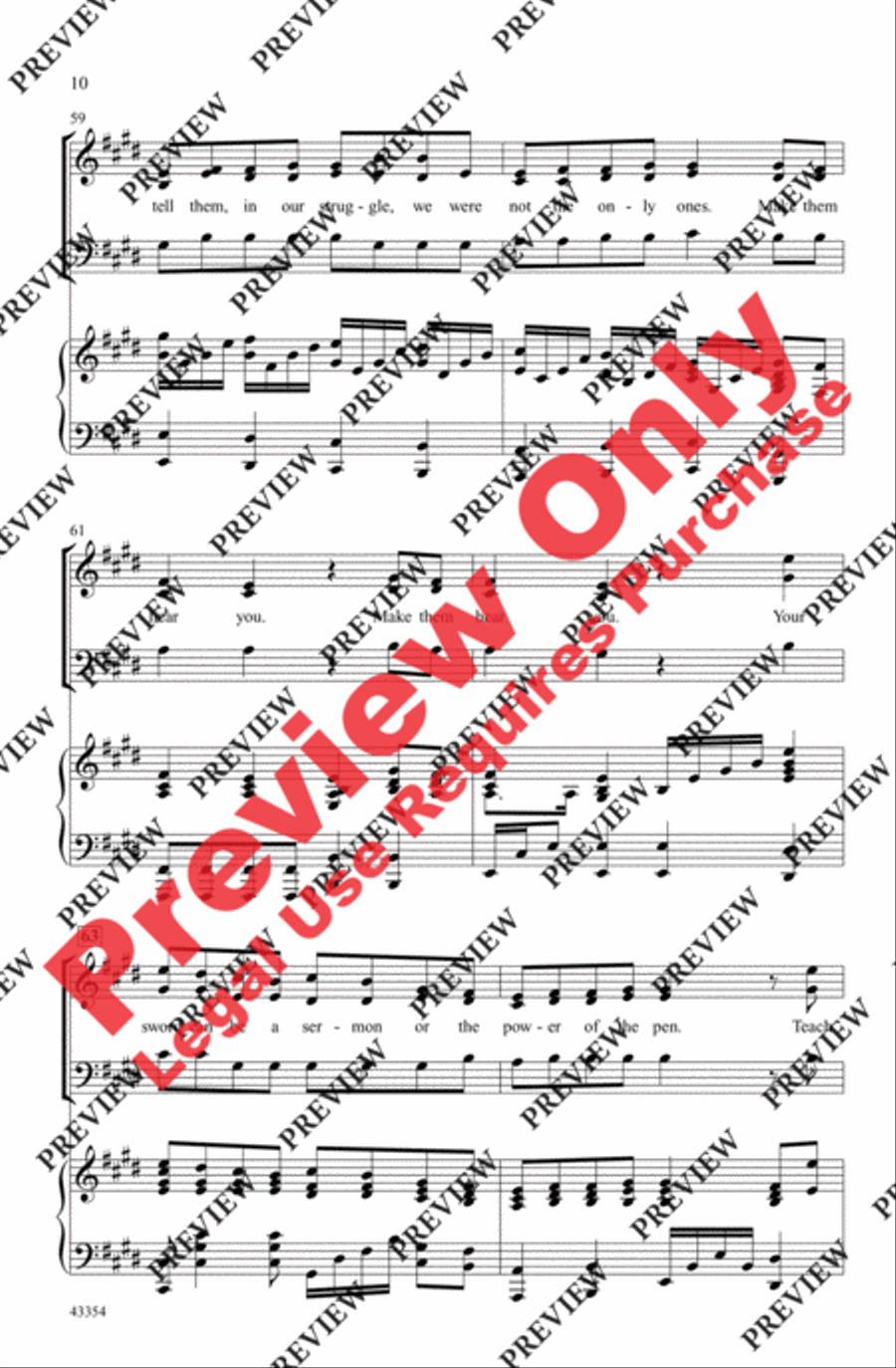 Make Them Hear You 3-Part scores gallery preview page 10