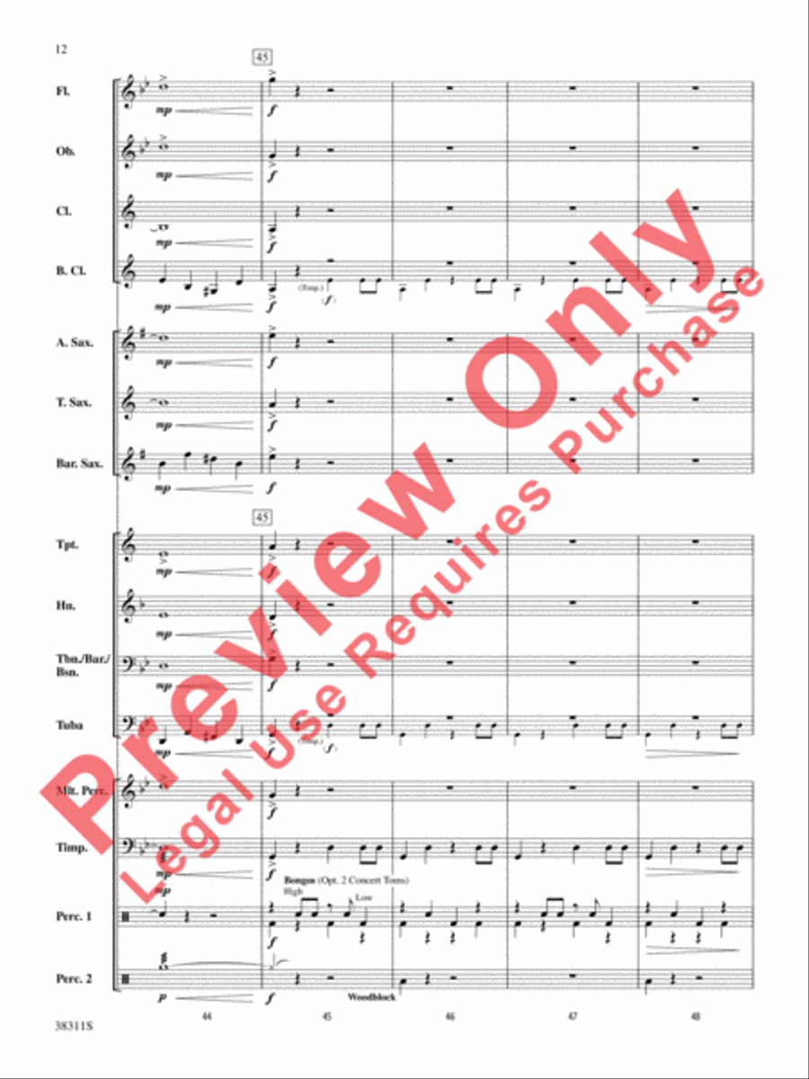 Winds of the Orient Concert Band scores gallery preview page 12