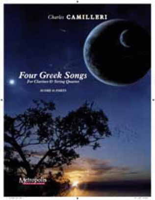 Book cover for 4 Greek Songs for Clarinet and String Quartet