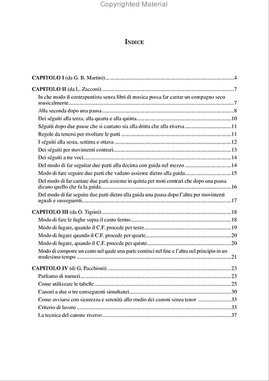 Il Canone alla cartella e alla mente without Tenor. Systematic study of canonic imitation from sources by L. Zacconi, O. Tigrini and G. B. Martini Study Score scores gallery preview page 2