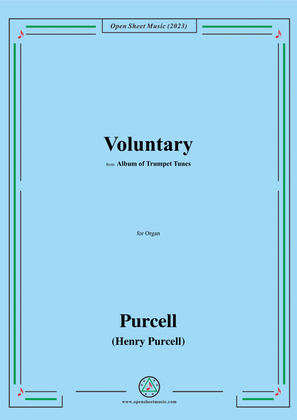 Book cover for Purcell-Voluntary,from 'Album of Trumpet Tunes',for Organ