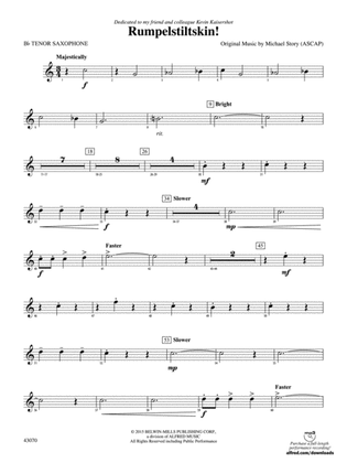 Rumpelstiltskin!: B-flat Tenor Saxophone
