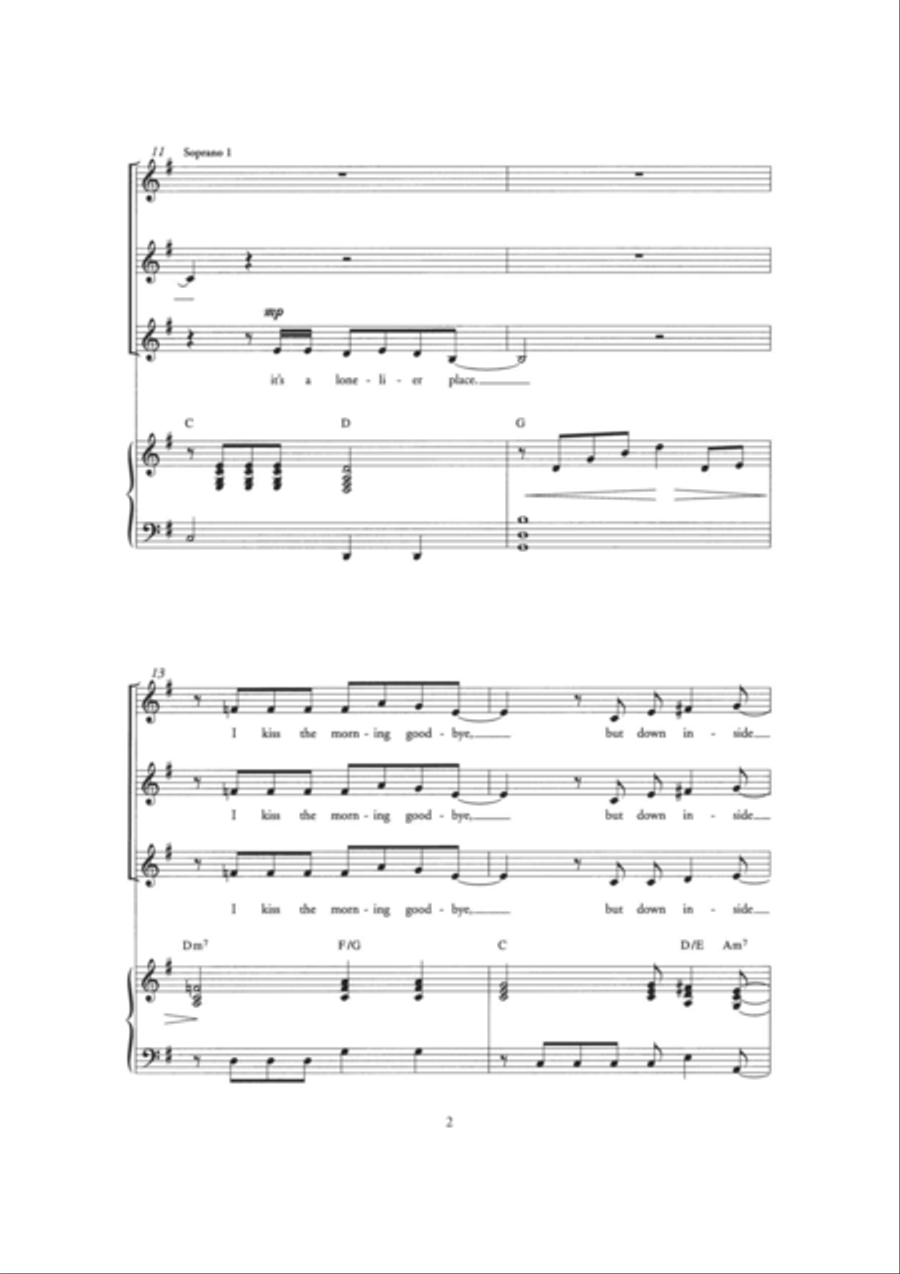 A Woman In Love (Arr. Berty Rice) Choir scores gallery preview page 2